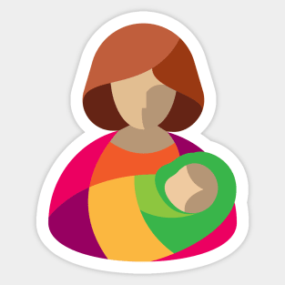 Mother and Child Sticker